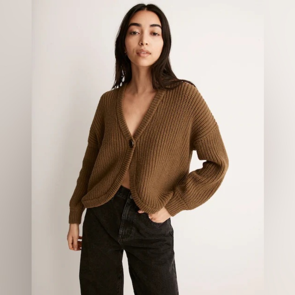 Madewell Shirttail Cardigan Sweater NWT